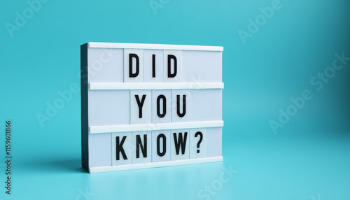 Wallpaper Mural Did You Know? Lightbox Display Torontodigital.ca