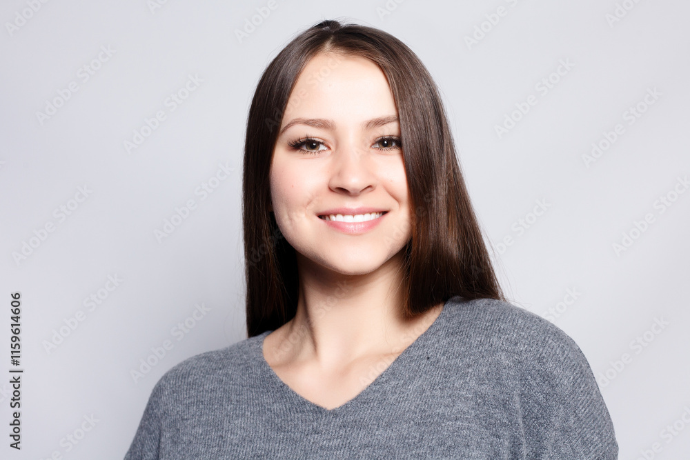 Young beautiful cute girl showing different emotions. Young beautiful cute girl showing different emotions.