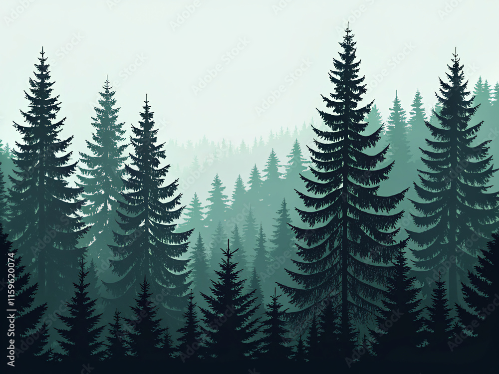 Fototapeta premium fern in the forest