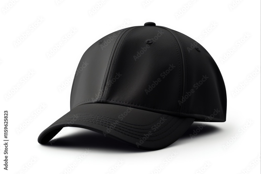 Blank Black Baseball Cap Template Isolated on White Background with Clipping Path - Top View with Colours Blank Black Baseball Cap Template Isolated on White Background with Clipping Path - Top View with Colours