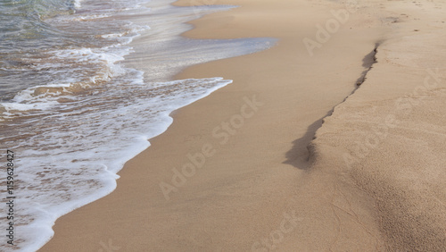 Mediterranean coast on a sunny day, Li Feruli beach, Sardinia
