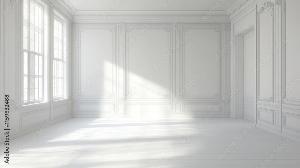 Fototapeta premium Modernized Historical Building with Soft Light Interiors