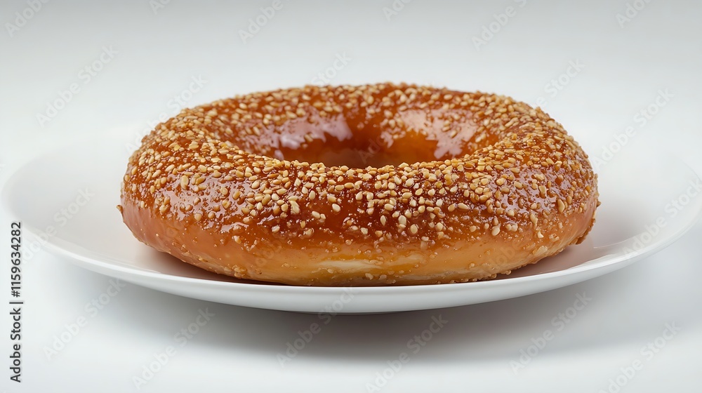 Sweet Turkish Simit with Caramel Glaze: A Unique Twist Sweet Turkish Simit with Caramel Glaze: A Unique Twist