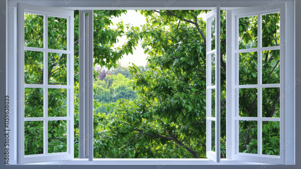 Large Clear Isolated Slide PVC Office Windows for Design, Modern Interior House Building Empty White Frame Decoration Large Clear Isolated Slide PVC Office Windows for Design, Modern Interior House Building Empty White Frame Decoration