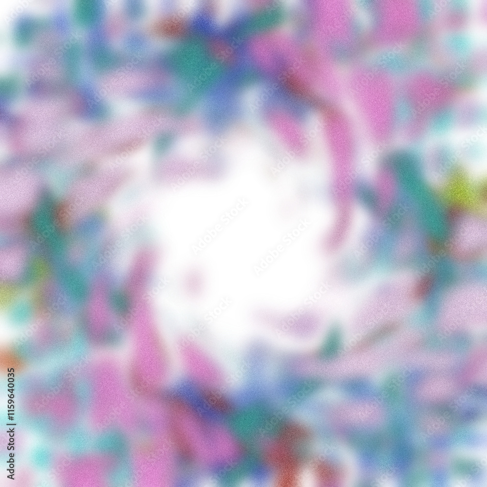 Fototapeta premium An abstract transparent psychedelic wavy vignette design element overlay.