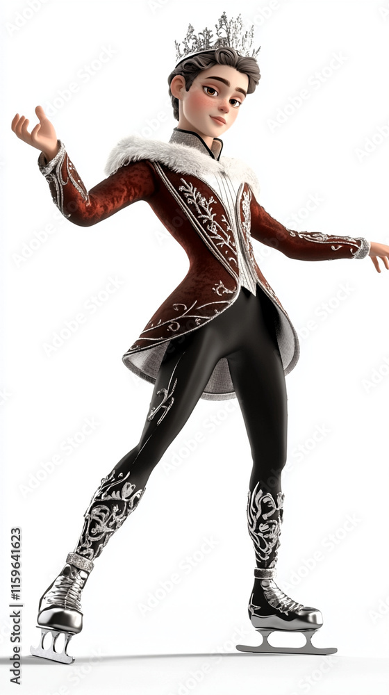 YOUNG PRINCE NON SILVER SKATES GRACEFUL DANCE YOUNG PRINCE NON SILVER SKATES GRACEFUL DANCE