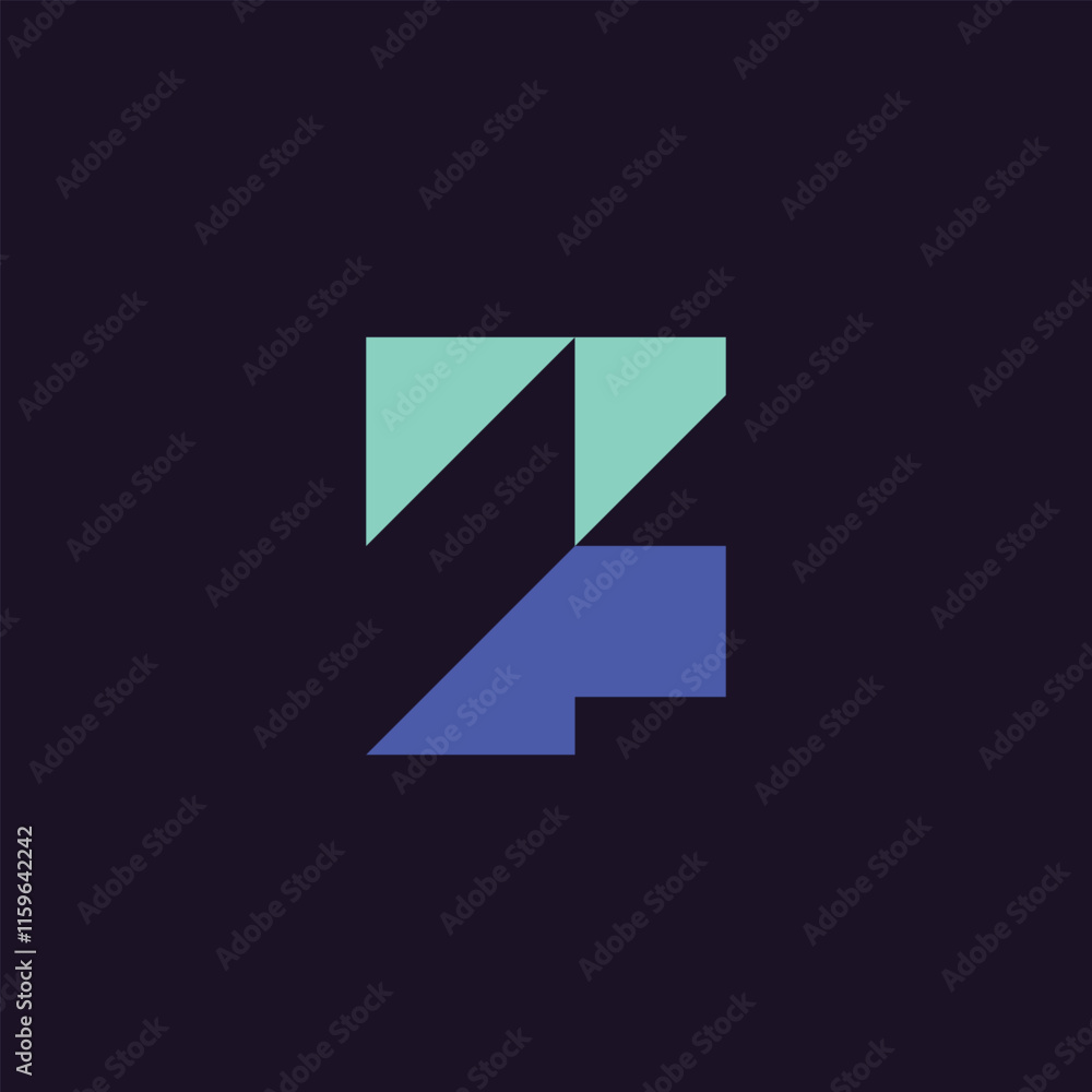 Minimalist logo in the shape of a diagram of the letter F Minimalist logo in the shape of a diagram of the letter F