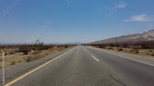 395 Scenic Byway Southbound 3 Owens Lake to Ridgecrest 13 Front View Multi Cam photo