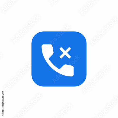 call reject delete icon sign vector