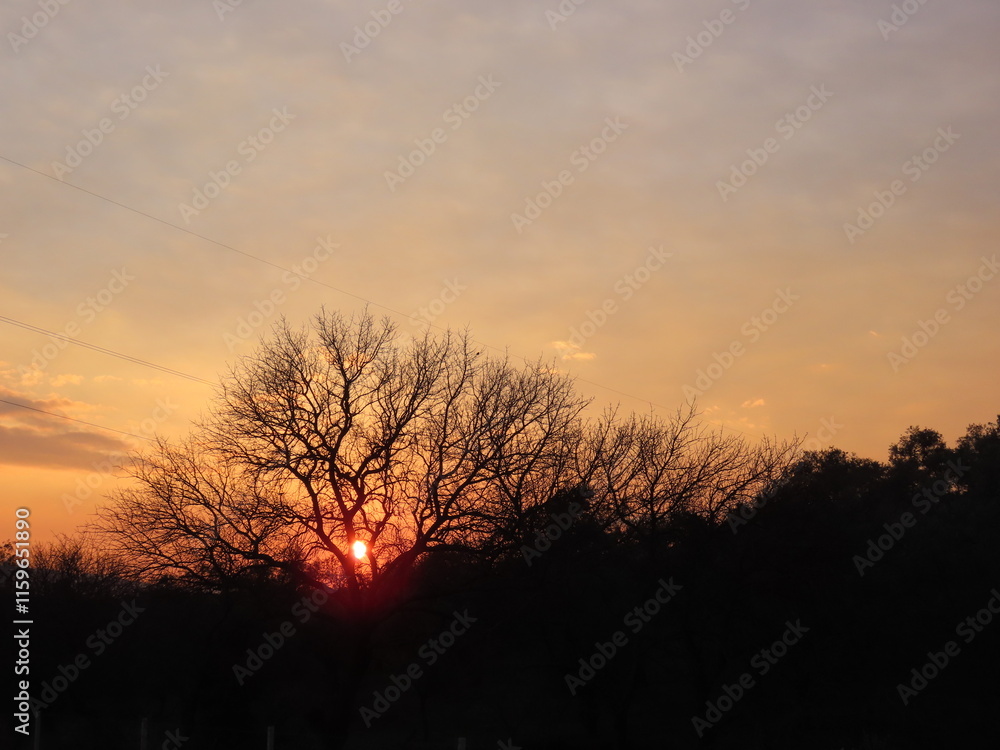 Fototapeta premium sunset in the mountains