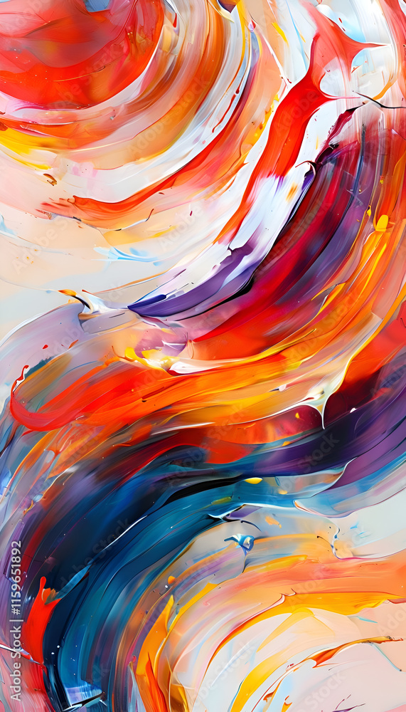 stunning digital colorful art background. digital artw