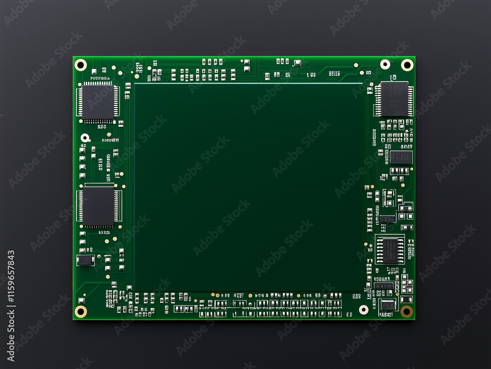 Breadboard Completely Empty, Showcasing its Surface Breadboard Completely Empty, Showcasing its Surface