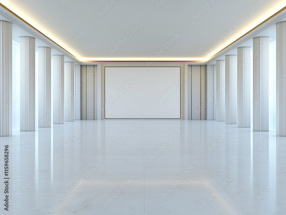 Fototapeta premium Spacious Antechamber Ready with a Blank Guest List