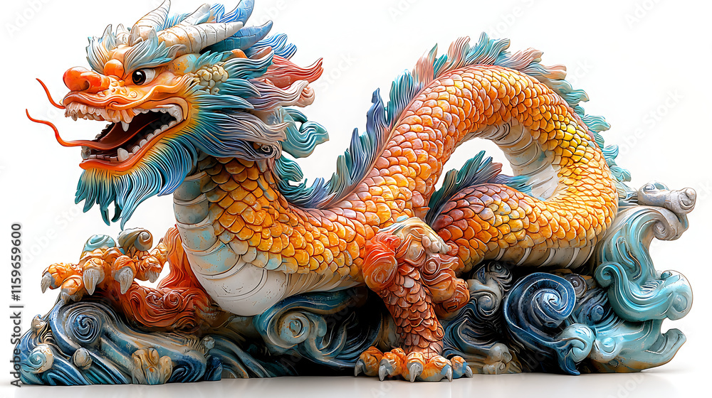 Fototapeta premium Chinese dragon year dragon