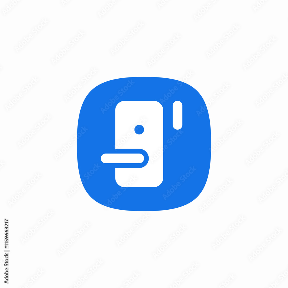 door handle sensor icon sign vector door handle sensor icon sign vector