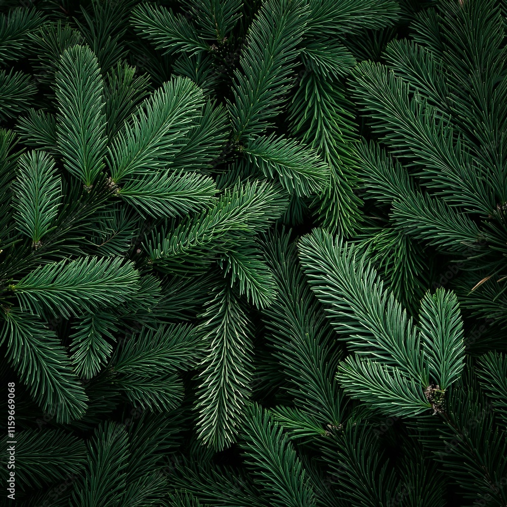 Banner with Dense green pine foliage texture, dark moody fir tree branches background. Evergreen needles, seasonal holiday, Xmas,Christmas concept Banner with Dense green pine foliage texture, dark moody fir tree branches background. Evergreen needles, seasonal holiday, Xmas,Christmas concept