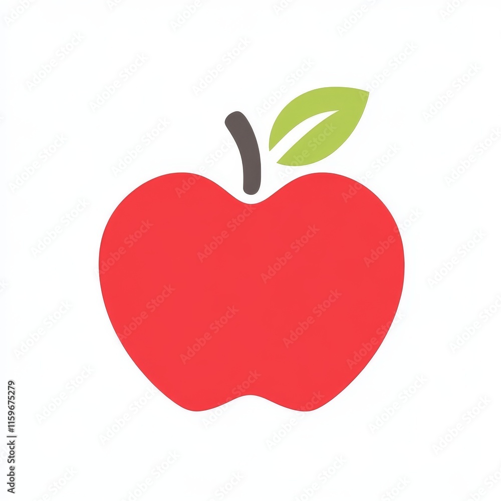 Obraz premium red apple isolated on white