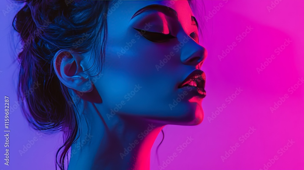 Blue transitioning to purple in a testimonial advertising image. Blue transitioning to purple in a testimonial advertising image.