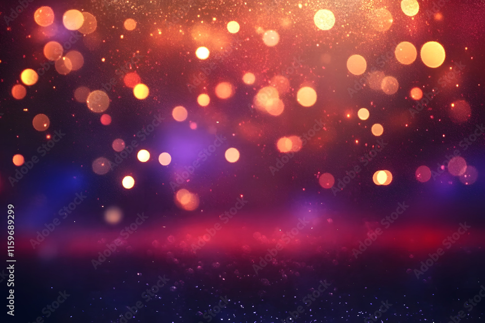 background of abstract red, gold and purple glitter lights. defocused. banner background of abstract red, gold and purple glitter lights. defocused. banner