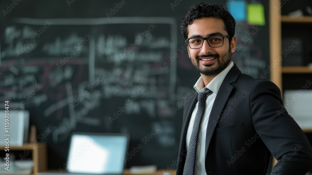 Obraz premium Business Man Smiling At The Camera