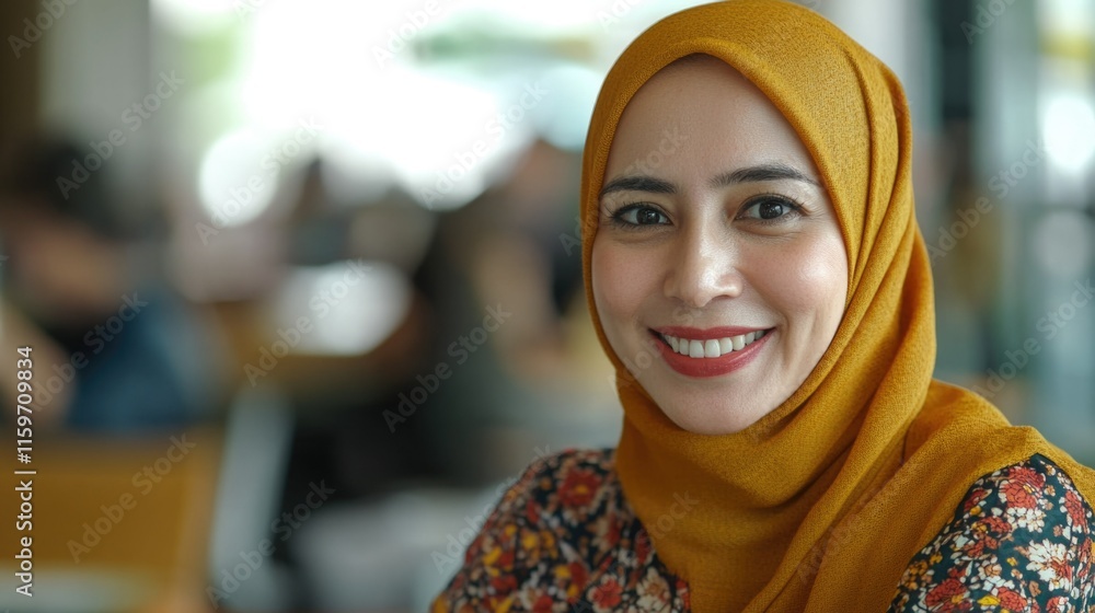 Smiling Woman with Hijab Smiling Woman with Hijab