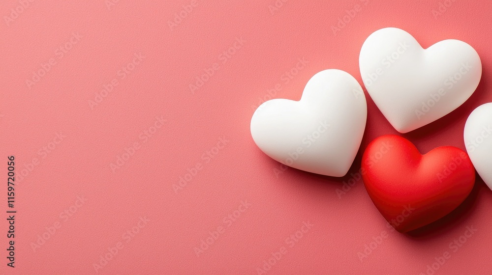 Celebrating love with heart shapes studio setup digital art soft background aesthetic view romance concept Celebrating love with heart shapes studio setup digital art soft background aesthetic view romance concept