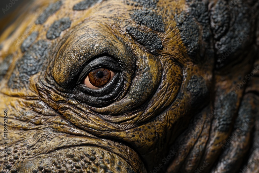 Closeup macro photo capturing detail of walrus face texture and eyes Closeup macro photo capturing detail of walrus face texture and eyes