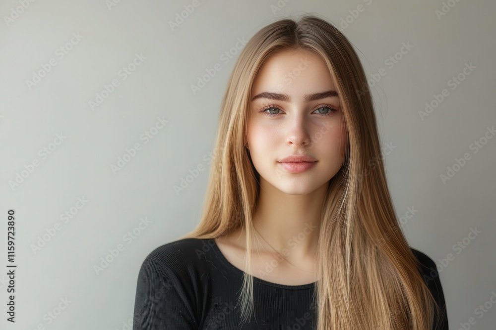 Attractive model with long sleek brown hair Keratin treatment and spa services for hair care Blonde woman receiving beauty treatments for a polished look Attractive model with long sleek brown hair Keratin treatment and spa services for hair care Blonde woman receiving beauty treatments for a polished look
