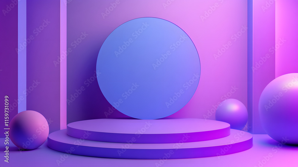 3d rendering of Blue and purple abstract geometric background. Scene for advertising, technology, showcase, banner, game, sport, cosmetic, business, metaverse. Sci-Fi Illustration. Product display
3d rendering of Blue and purple abstract geometric background. Scene for advertising, technology, showcase, banner, game, sport, cosmetic, business, metaverse. Sci-Fi Illustration. Product display