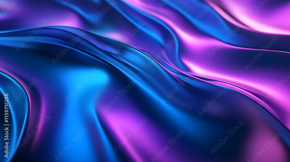 Obraz premium 3d rendering of Blue and purple abstract geometric background. Scene for advertising, technology, showcase, banner, game, sport, cosmetic, business, metaverse. Sci-Fi Illustration. Product display