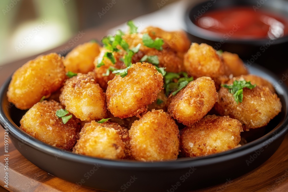 crispy fried macaroni dish looks appetizing crispy fried macaroni dish looks appetizing
