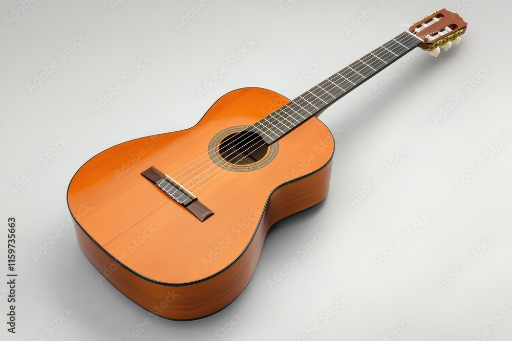 Fototapeta premium Guitar against a simple backdrop