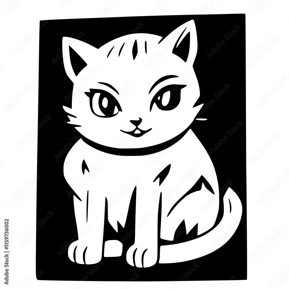 Cat in Jumping Pose - Playful and Fun Vector Cat in Jumping Pose - Playful and Fun Vector