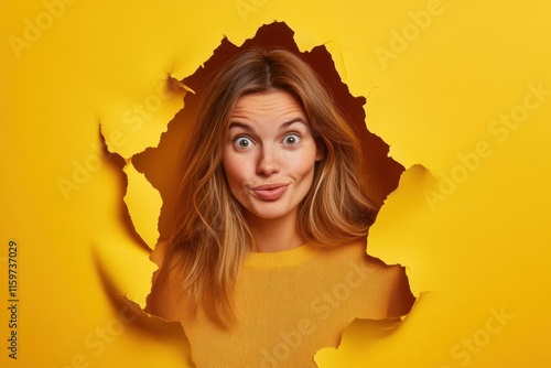 Image of an attractive female poker player winning a jackpot against a cyan backdrop photo