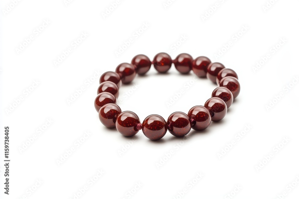 Lone prayer bead on white background for graphic design used to tally prayers or chants Lone prayer bead on white background for graphic design used to tally prayers or chants