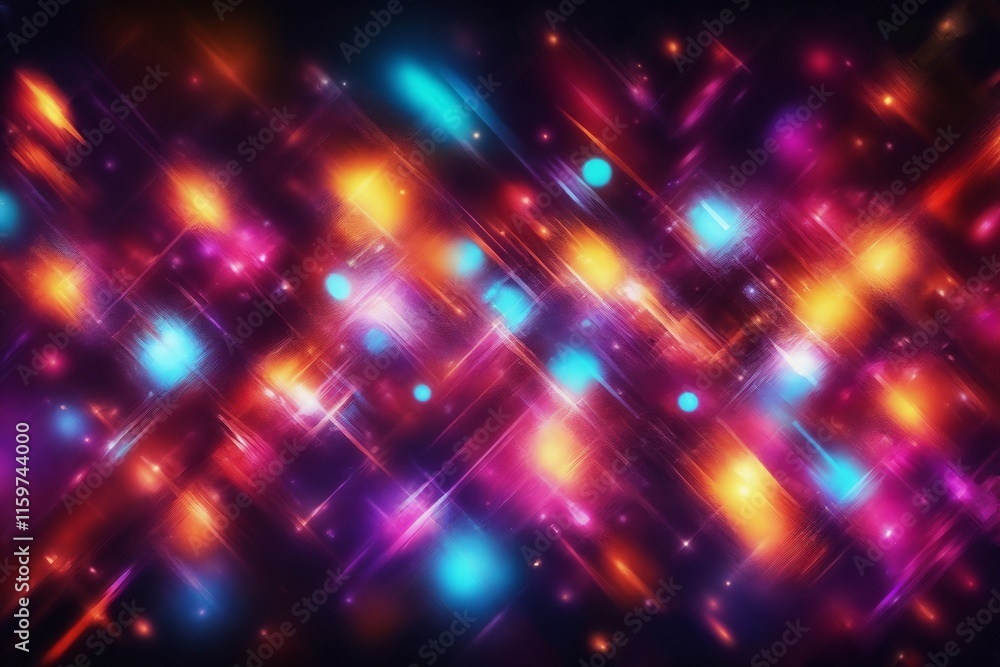 Abstract bright background of glowing neon spots Abstract bright background of glowing neon spots