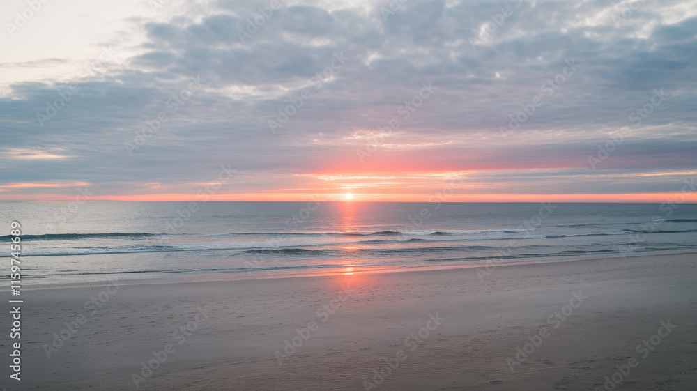 A breathtaking seascape at dawn, showcasing a soft sunrise over tranquil waters with gentle waves and pastel sky hues. A breathtaking seascape at dawn, showcasing a soft sunrise over tranquil waters with gentle waves and pastel sky hues.