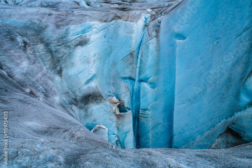 Meade Glacier Moulin Waterfall photo