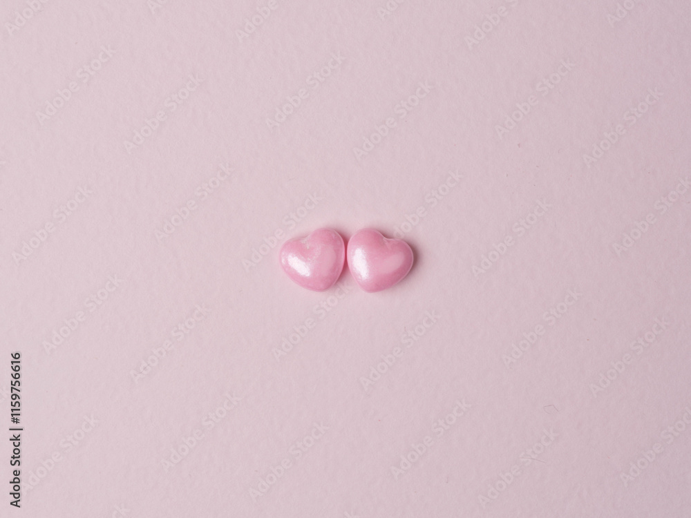 candy hearts on pink background candy hearts on pink background