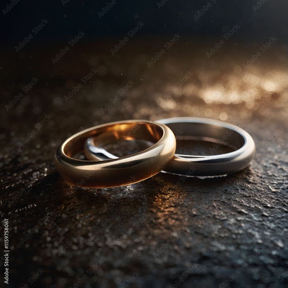 wedding rings on the table wedding rings on the table