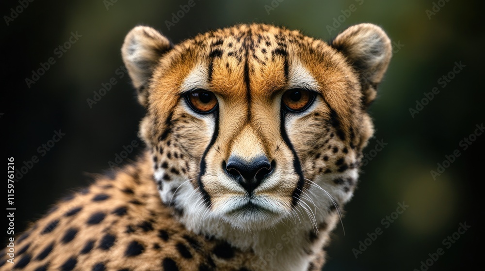 Fototapeta premium Close-up portrait of a cheetah.