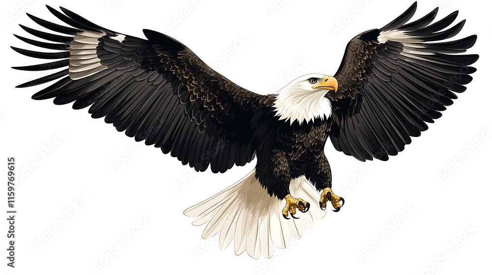 A majestic eagle with outstretched wings, symbolizing strength and freedom. A majestic eagle with outstretched wings, symbolizing strength and freedom.