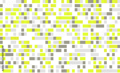greyscale and vivid yellow tiles on transparent created using algorithmic procedural javascript