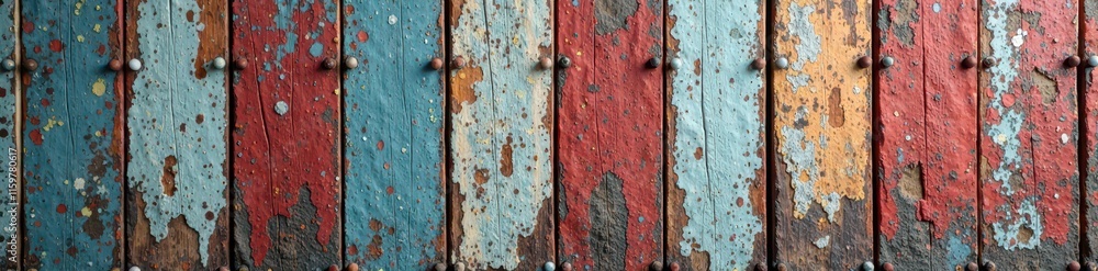 Weathered wood slat backdrop with concrete effect , boards, pattern Weathered wood slat backdrop with concrete effect , boards, pattern