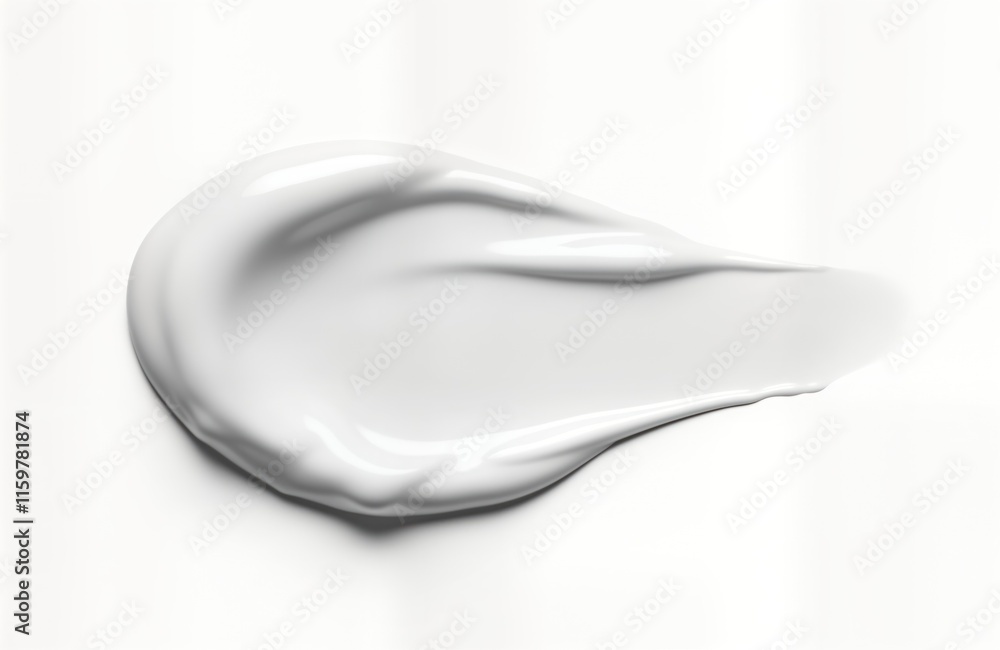 White cream smear on blank background. Cosmetic product sample. Texture, consistency. Organic, eco-friendly skincare concept. Perfect for skincare product catalog advertising. Suitable for cosmetic White cream smear on blank background. Cosmetic product sample. Texture, consistency. Organic, eco-friendly skincare concept. Perfect for skincare product catalog advertising. Suitable for cosmetic