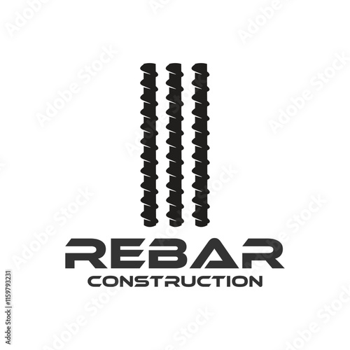 reinforcement logo design vector idea
