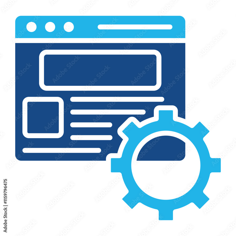 Blog Administration Icon Element For Design Blog Administration Icon Element For Design