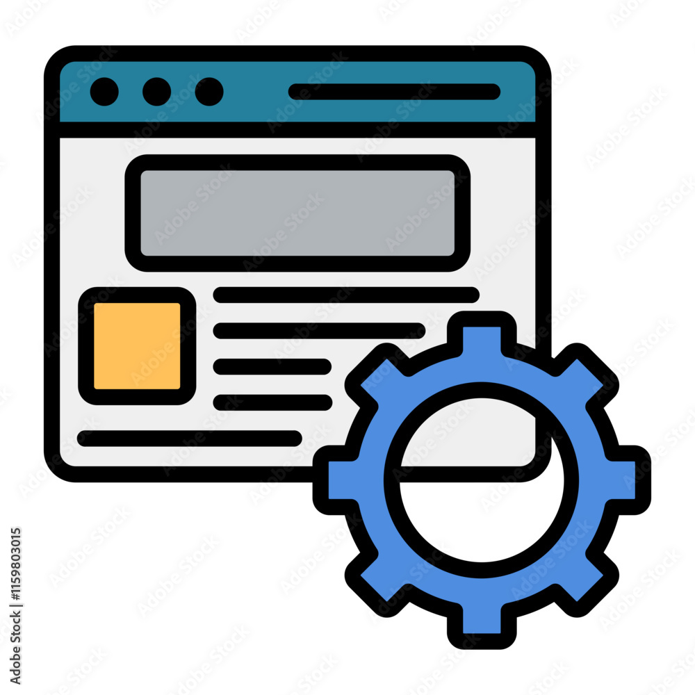 Blog Administration Icon Element For Design Blog Administration Icon Element For Design