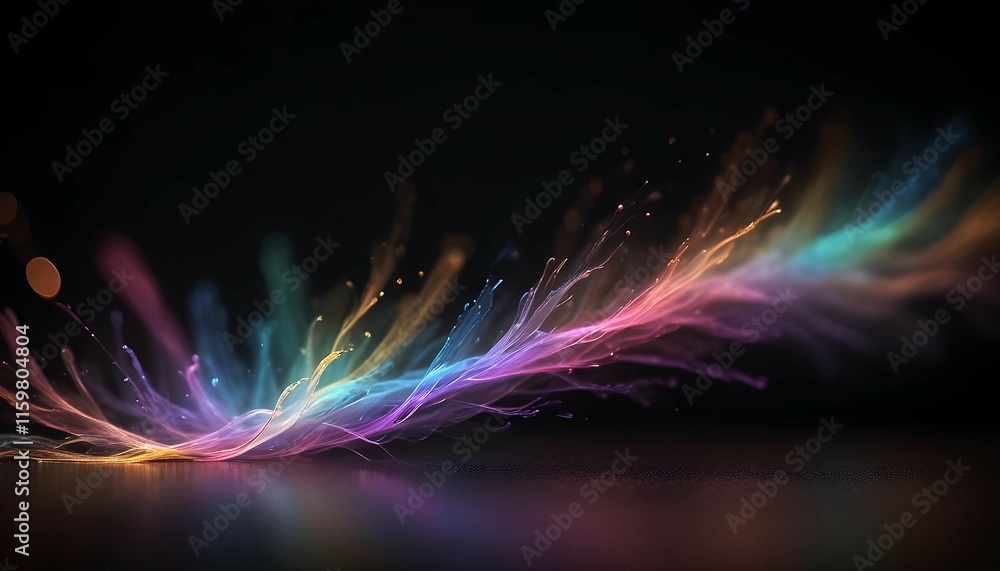 Rainbow colored energy of fractal realms Rainbow colored energy of fractal realms