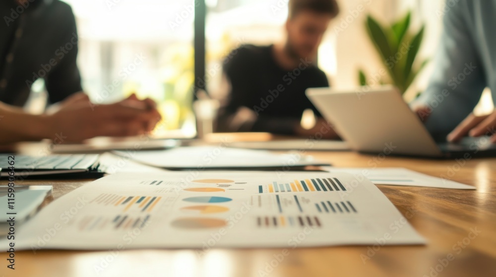 Professional attending a career strategy meeting with a digital strategy presentation. Featuring strategy presentation and meeting setup Professional attending a career strategy meeting with a digital strategy presentation. Featuring strategy presentation and meeting setup